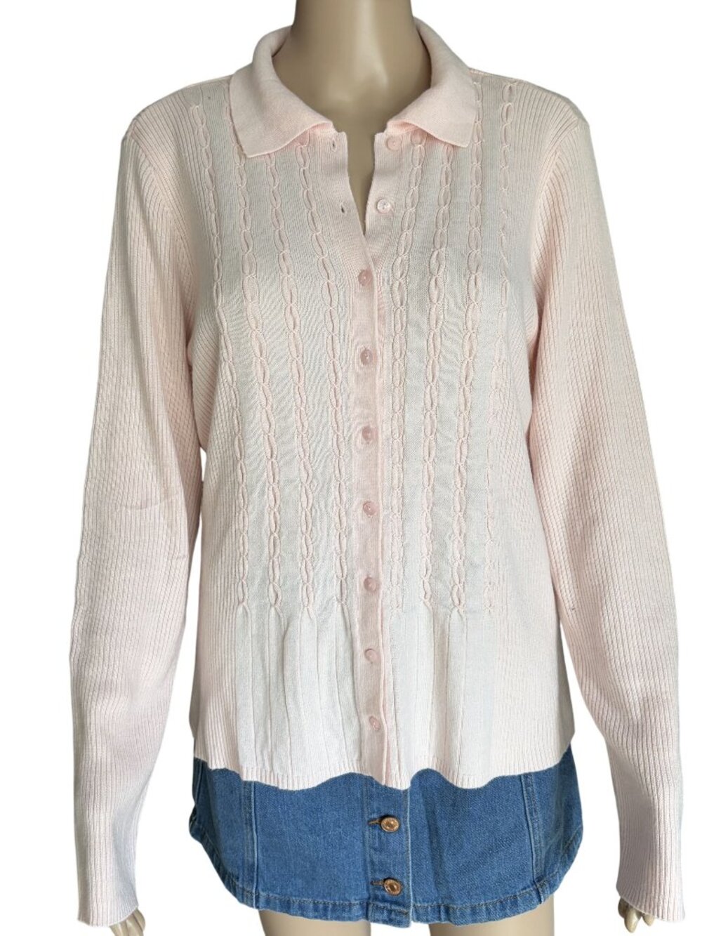 Merona Pink Cardigan Size Large